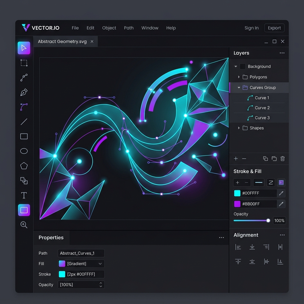 Vector Editor Workspace